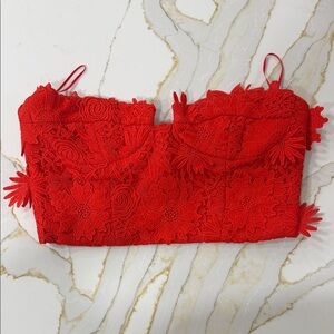 Bardot Scarlet Lace Bralette